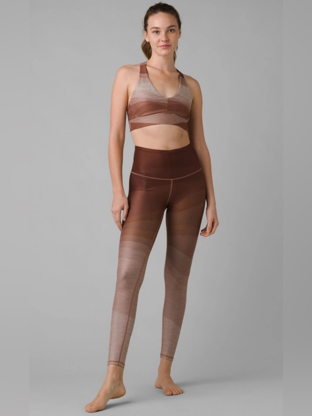 PRANA | LAYNA LEGGING CLOUD BLUSH DUNE OMBRÉ BROWN IN LARGE ATHLEISURE OUTDOORS
